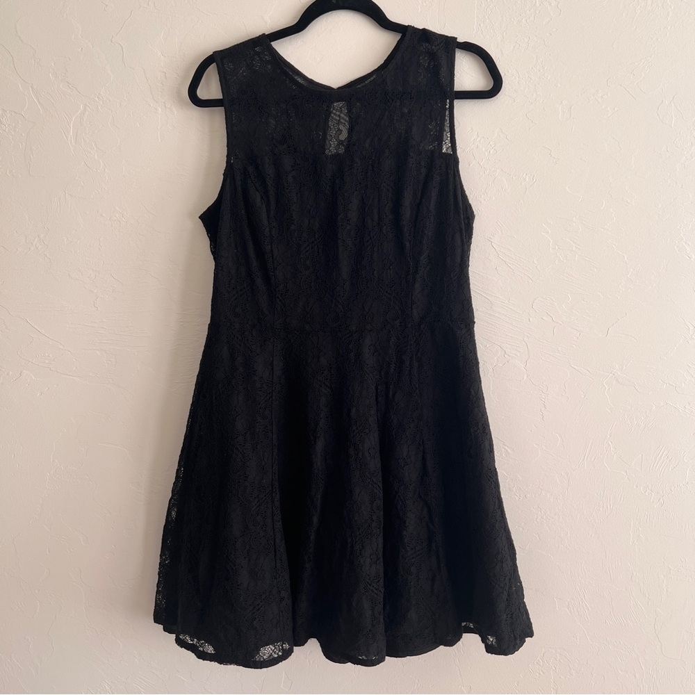 Banana Republic Factory Fit and Flare Black Lace Dress - Size 14